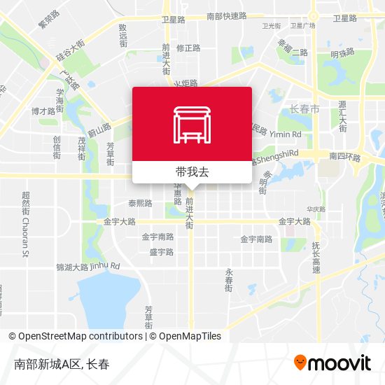 南部新城A区地图