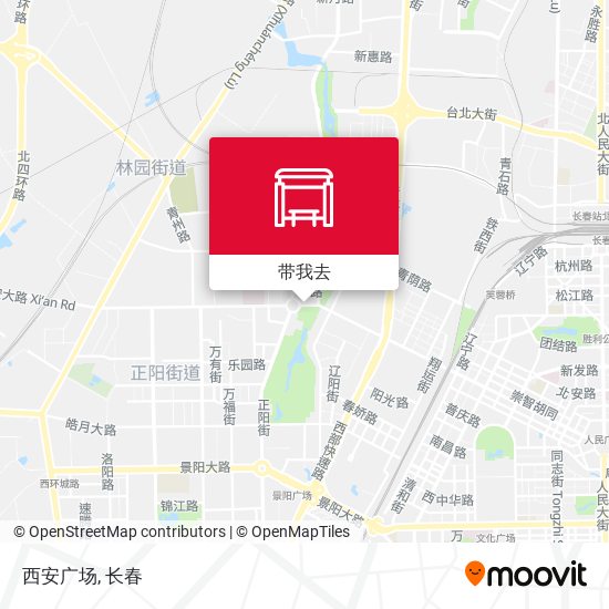 西安广场地图