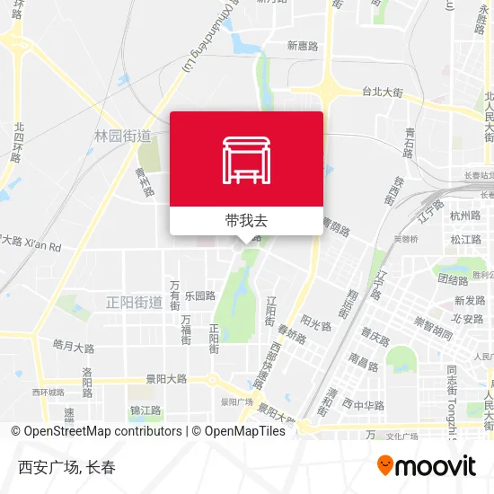 西安广场地图