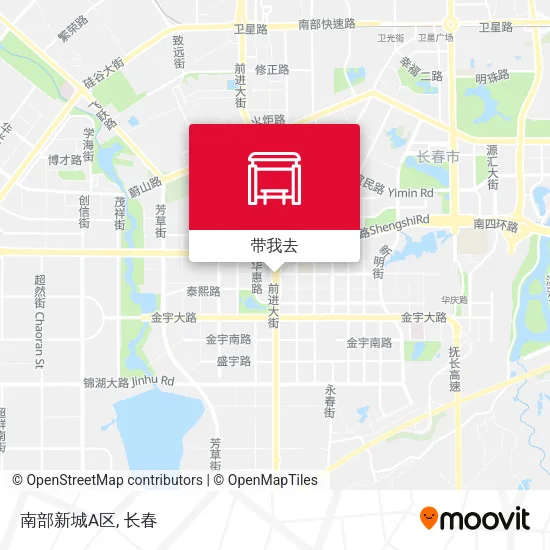 南部新城A区地图