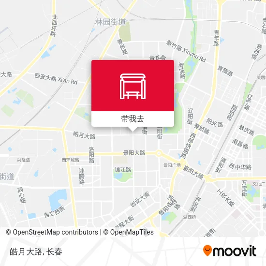 皓月大路地图