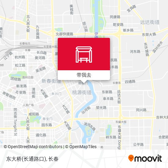 东大桥(长通路口)地图