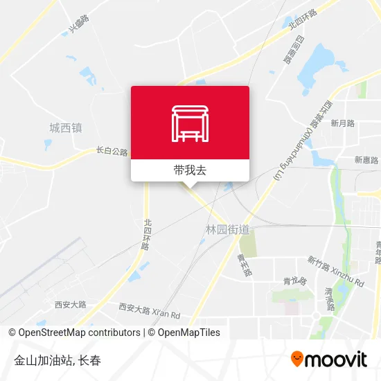 金山加油站地图