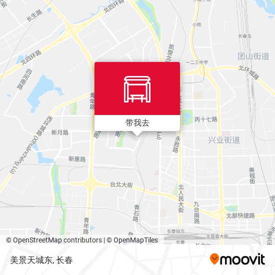 美景天城东地图