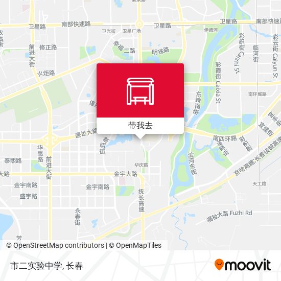 市二实验中学地图