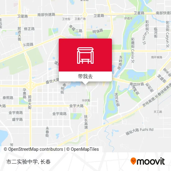 市二实验中学地图