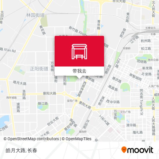 皓月大路地图