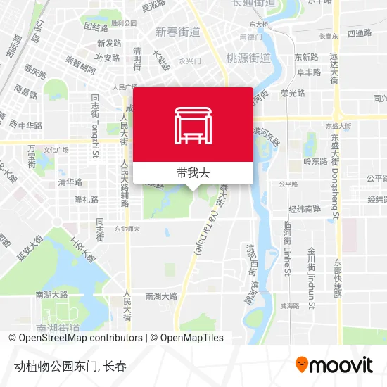 动植物公园东门地图