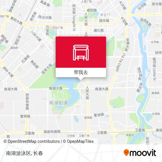 南湖游泳区地图