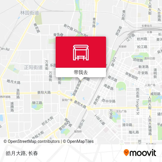 皓月大路地图