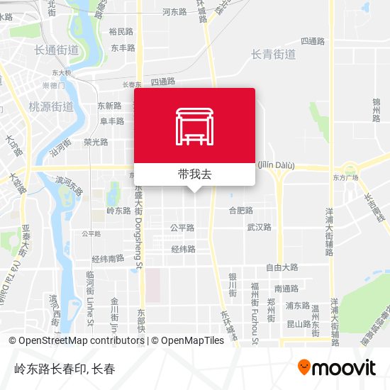 岭东路长春印地图