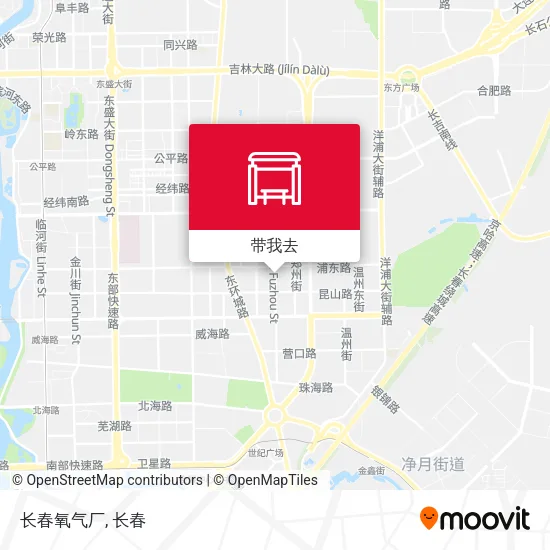 长春氧气厂地图