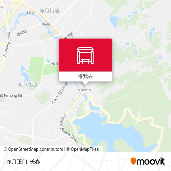 净月正门地图