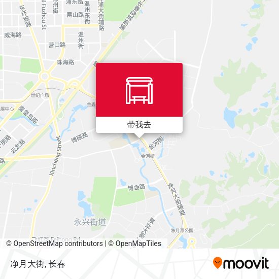 净月大街地图