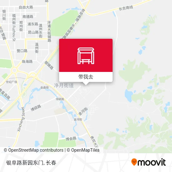 银阜路新园东门地图