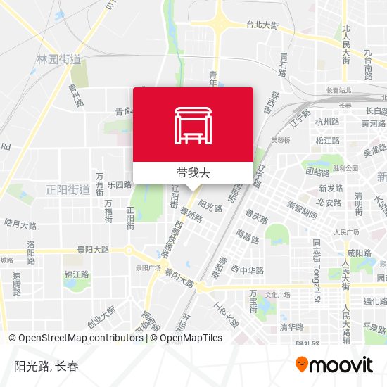 阳光路地图