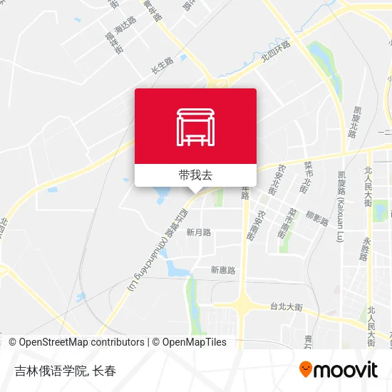 吉林俄语学院地图