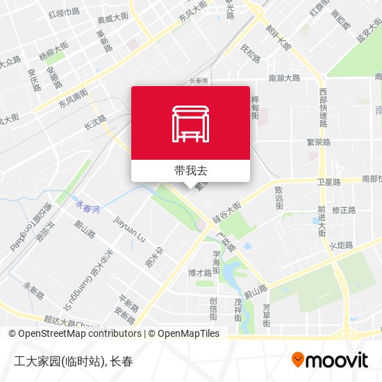 工大家园(临时站)地图