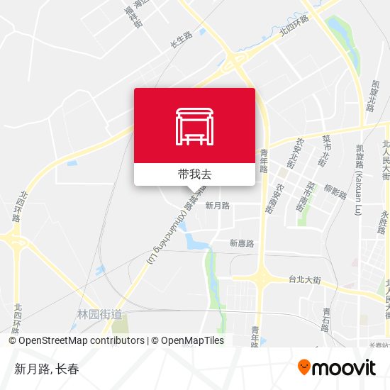新月路地图