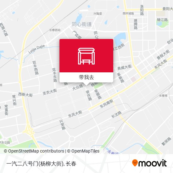 一汽二八号门(杨柳大街)地图