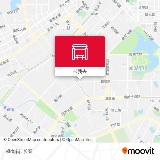 桦甸街地图