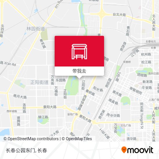 长春公园东门地图