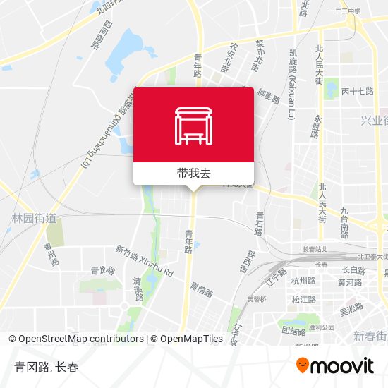 青冈路地图