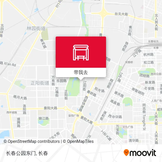 长春公园东门地图