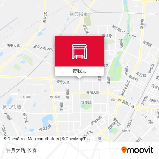 皓月大路地图