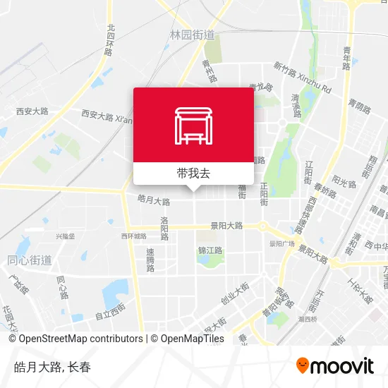 皓月大路地图