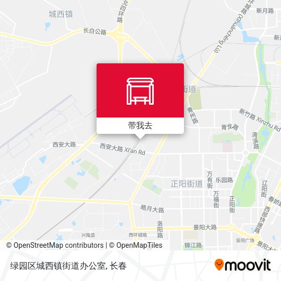 绿园区城西镇街道办公室地图
