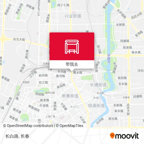 长白路地图