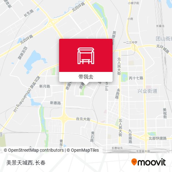 美景天城西地图