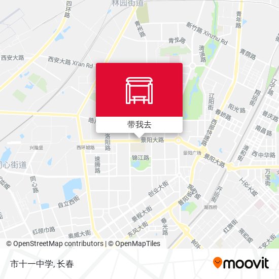 市十一中学地图