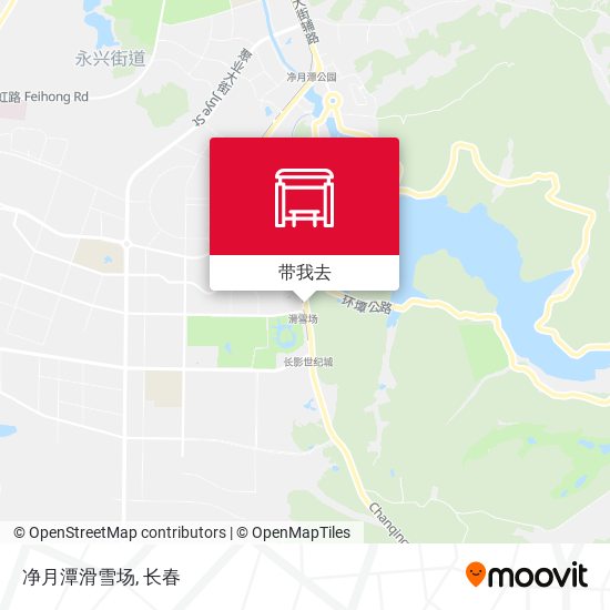 净月潭滑雪场地图