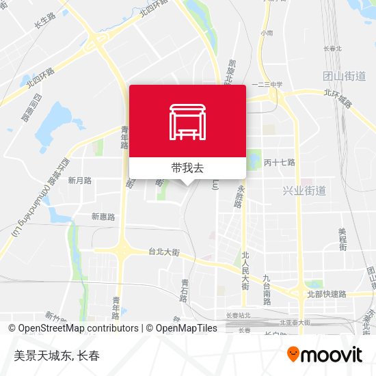 美景天城东地图