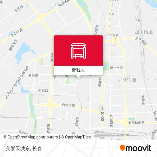 美景天城东地图