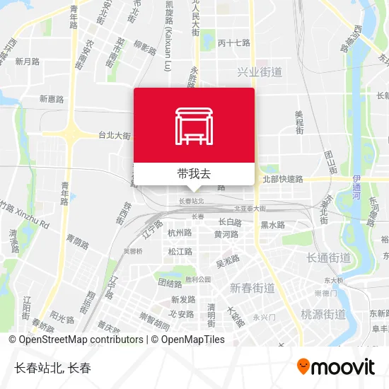 长春站北地图