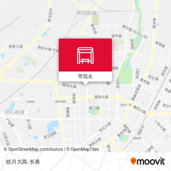 皓月大路地图
