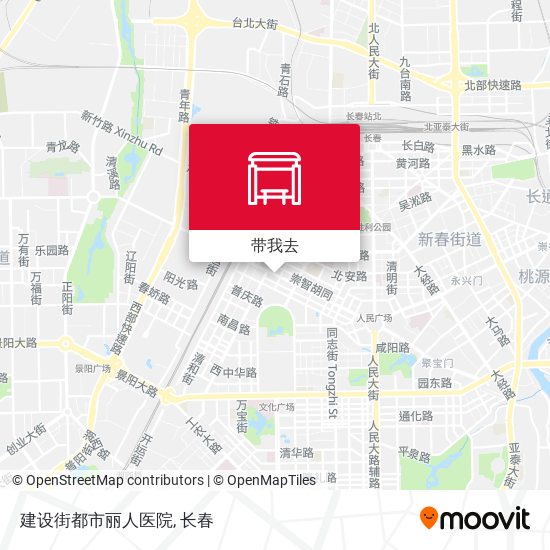 建设街都市丽人医院地图