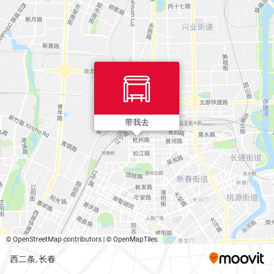 西二条地图