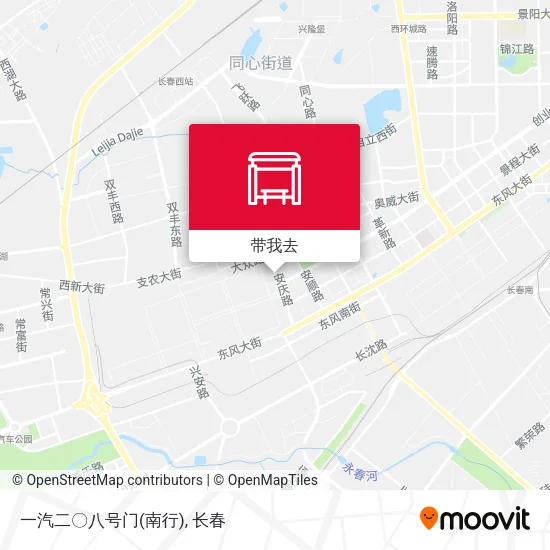 一汽二〇八号门(南行)地图