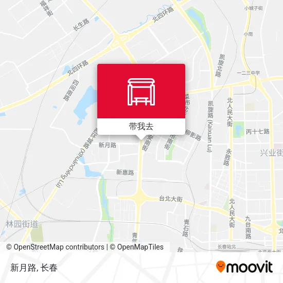 新月路地图