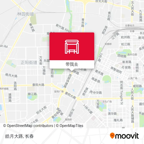 皓月大路地图