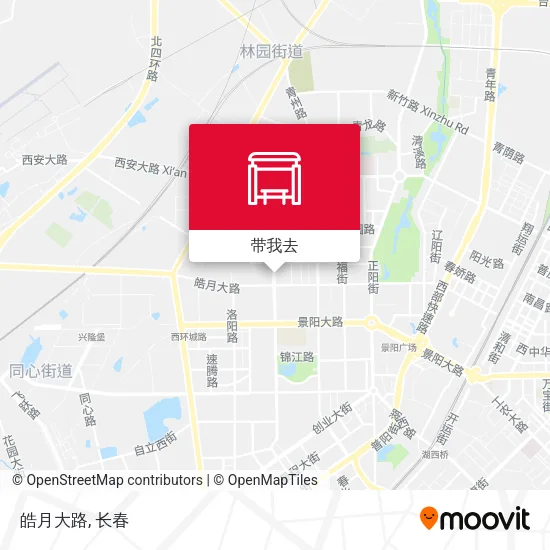 皓月大路地图