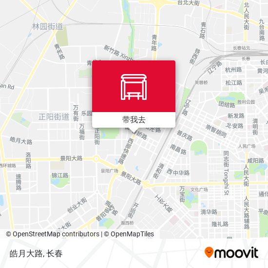 皓月大路地图