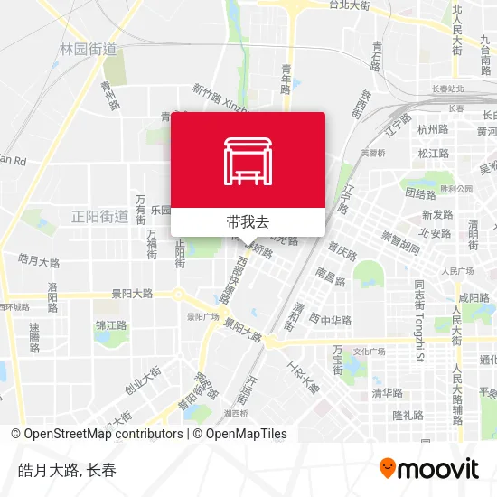皓月大路地图