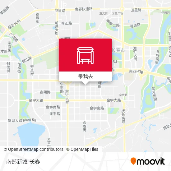 南部新城地图
