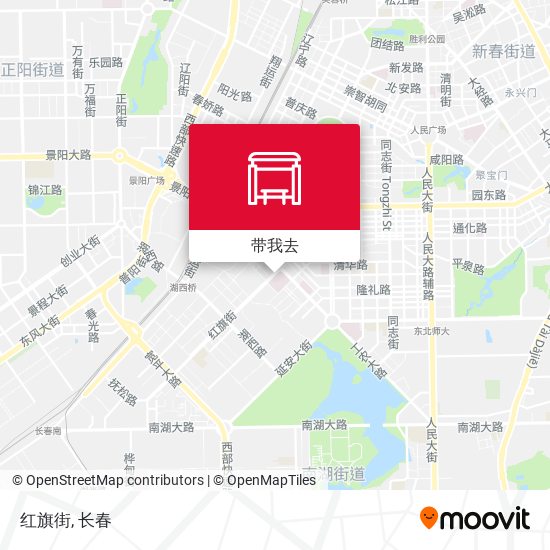 红旗街地图