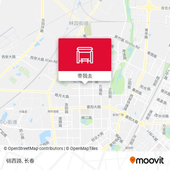 锦西路地图